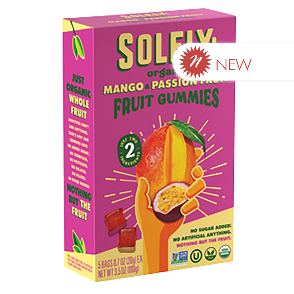 Wholesale Solely - Organic Fruit Gumm M & Pcs F(5Ct) - 3.5Oz-8ct Case Bulk