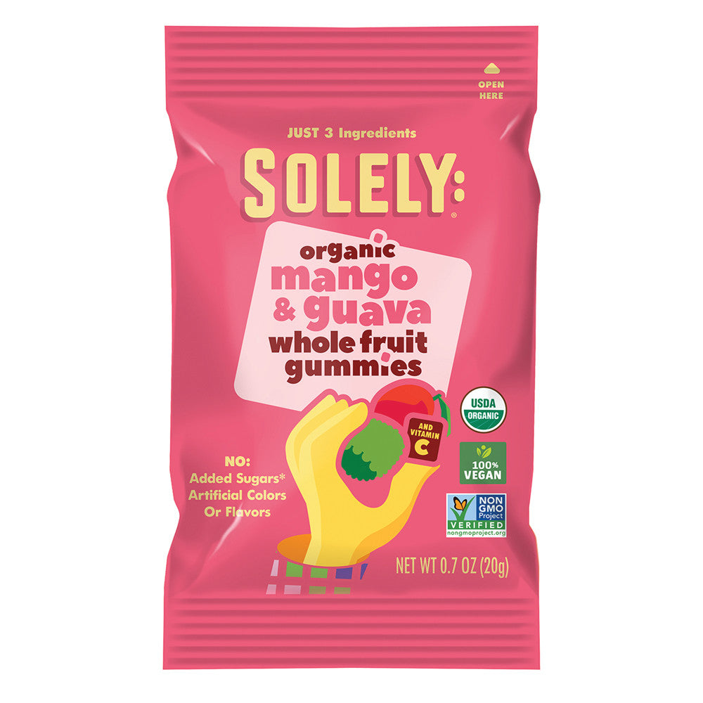 Wholesale Solely Organic Mango & Guava Whole Fruit Gummies 0.7 Oz- Bulk