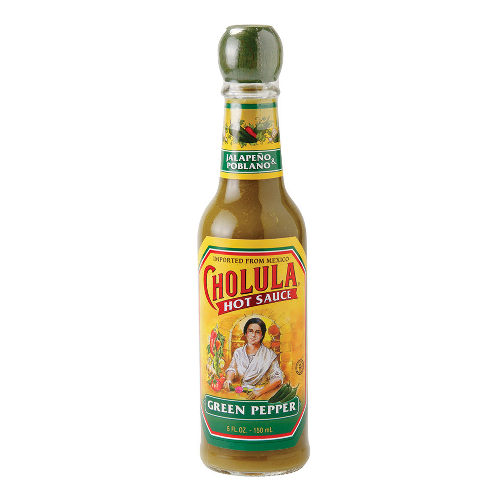Cholula Green Pepper Hot Sauce 5 Oz Bottle