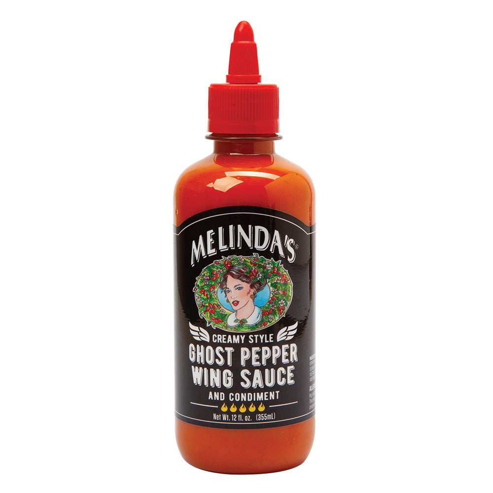 Wholesale Melinda'S Creamy Ghost Pepper Wing Sauce 12 Oz Bottle-6ct Case Bulk