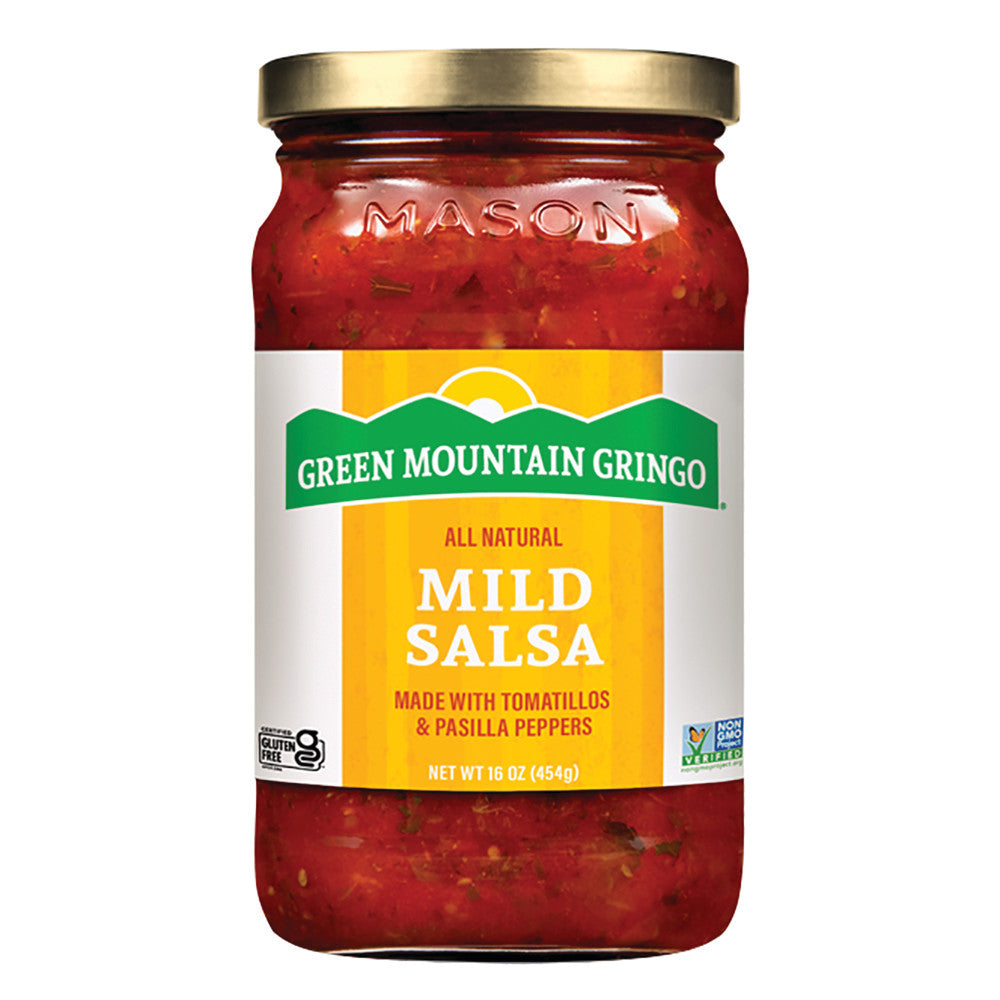 Wholesale Green Mountain Gringo Mild Salsa 16 Oz Jar-12ct Case Bulk