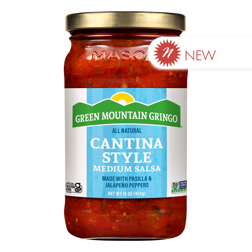 Wholesale Green Mountain Gringo - Med Cantina Salsa 16Oz- Bulk