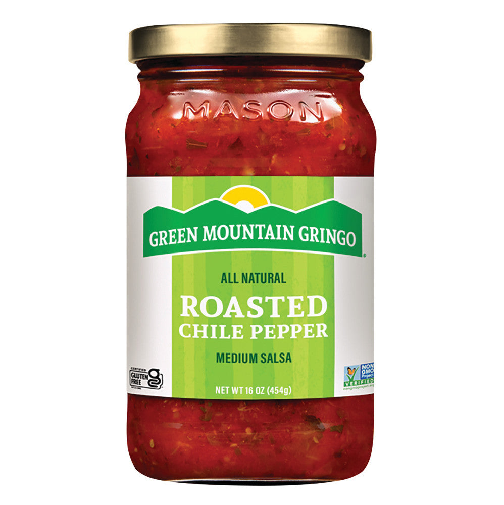 Wholesale Green Mountain Gringo Fire Roasted Chili Pepper Salsa- Bulk