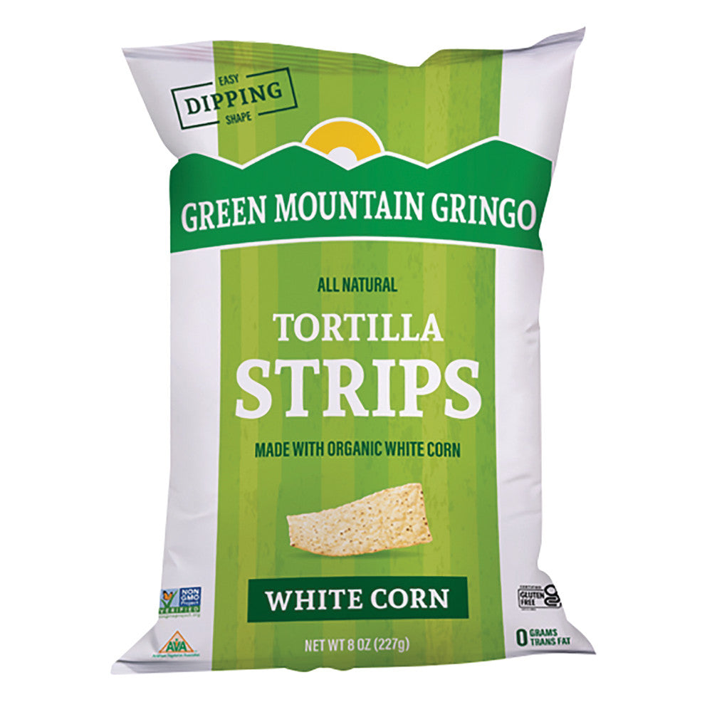 Wholesale Green Mountain Gringo Organic White Tortilla Strips 8 Oz Bag- Bulk