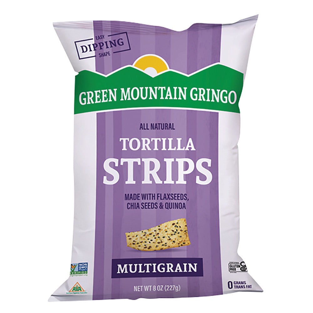 Wholesale Green Mountain Gringo Multigrain Strips 8 Oz Pouch-12ct Case Bulk