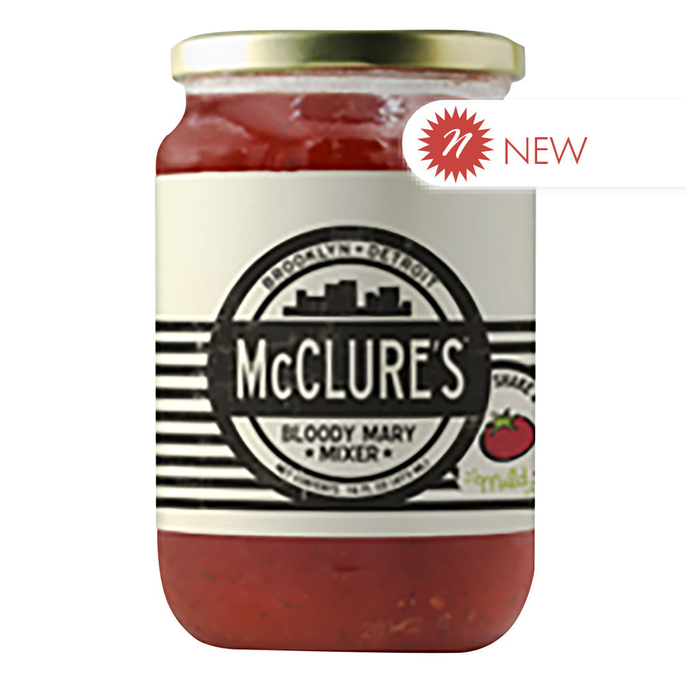 Wholesale Mcclure'S Mild Bloody Mary Mix 16 Oz Jar-6ct Case Bulk