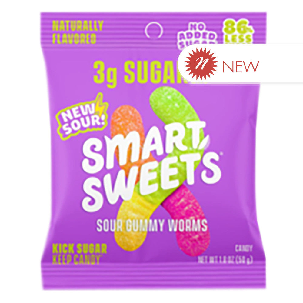 Wholesale Smartsweets - Sour Gummy Worms 1.8Oz- Bulk