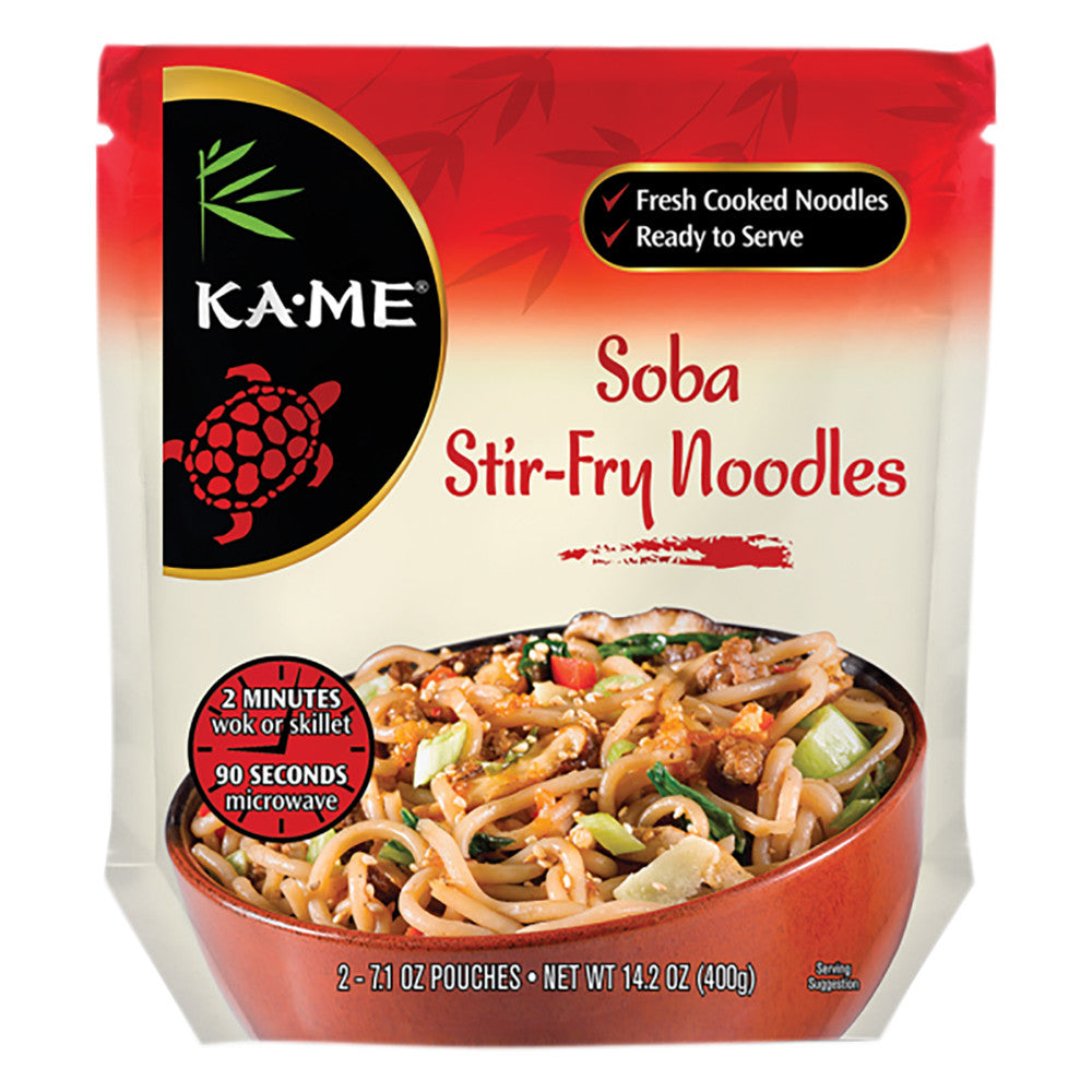 Wholesale Kame Soba Stir Fry Noodles 14.2 Oz Pouch- Bulk
