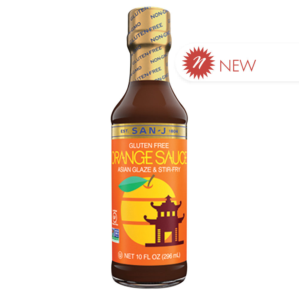 Wholesale San-J Gold Label Orange Cooking Sauce 10 Oz Bottle- Bulk