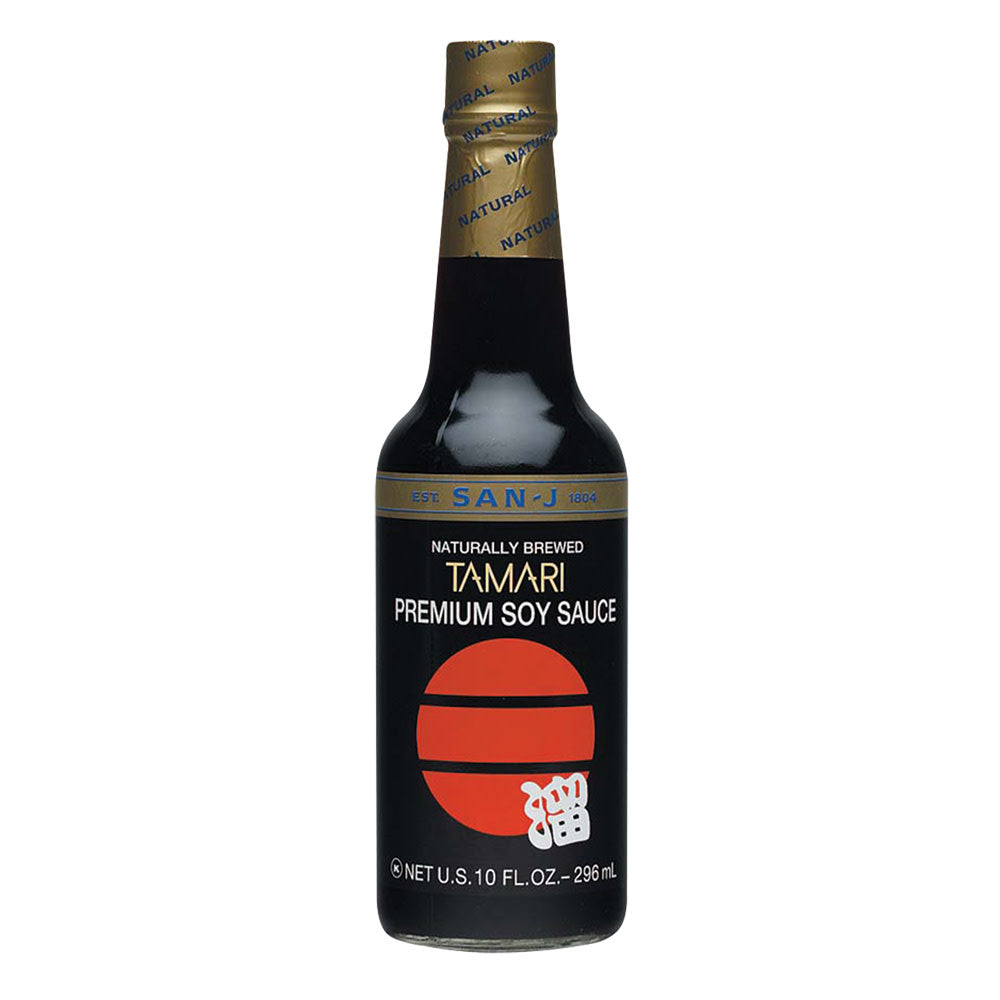 Wholesale San J Black Label Tamari Sauce 10 Oz Bottle- Bulk