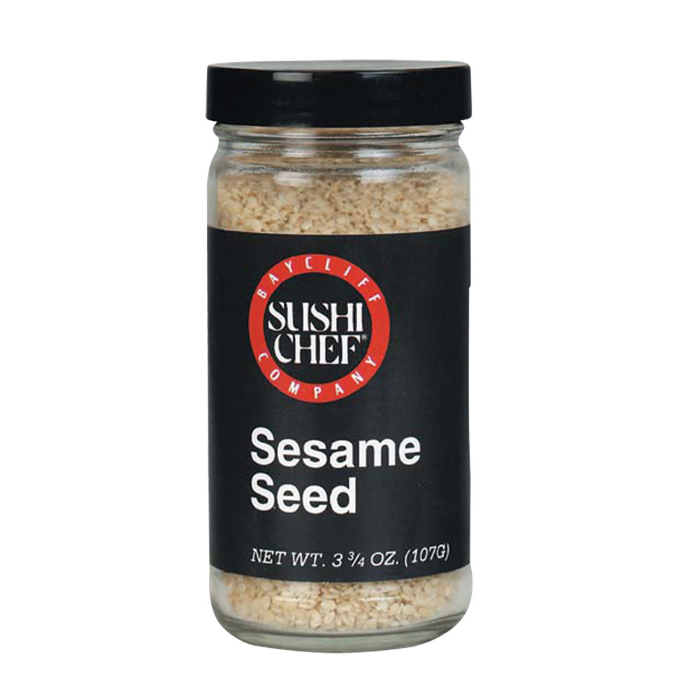 Wholesale Sushi Chef White Sesame Seeds 3.75 Oz Jar-12ct Case Bulk