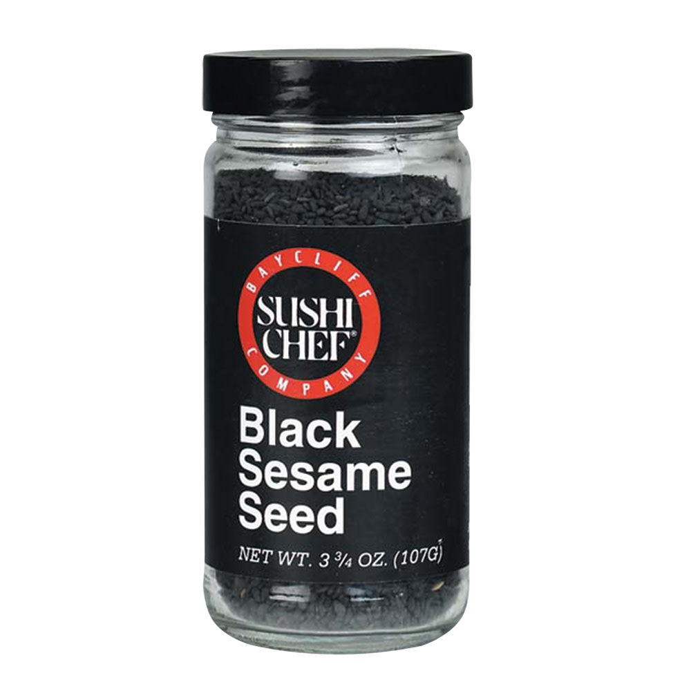 Wholesale Sushi Chef Black Sesame Seed 3.75 Oz Jar-12ct Case Bulk