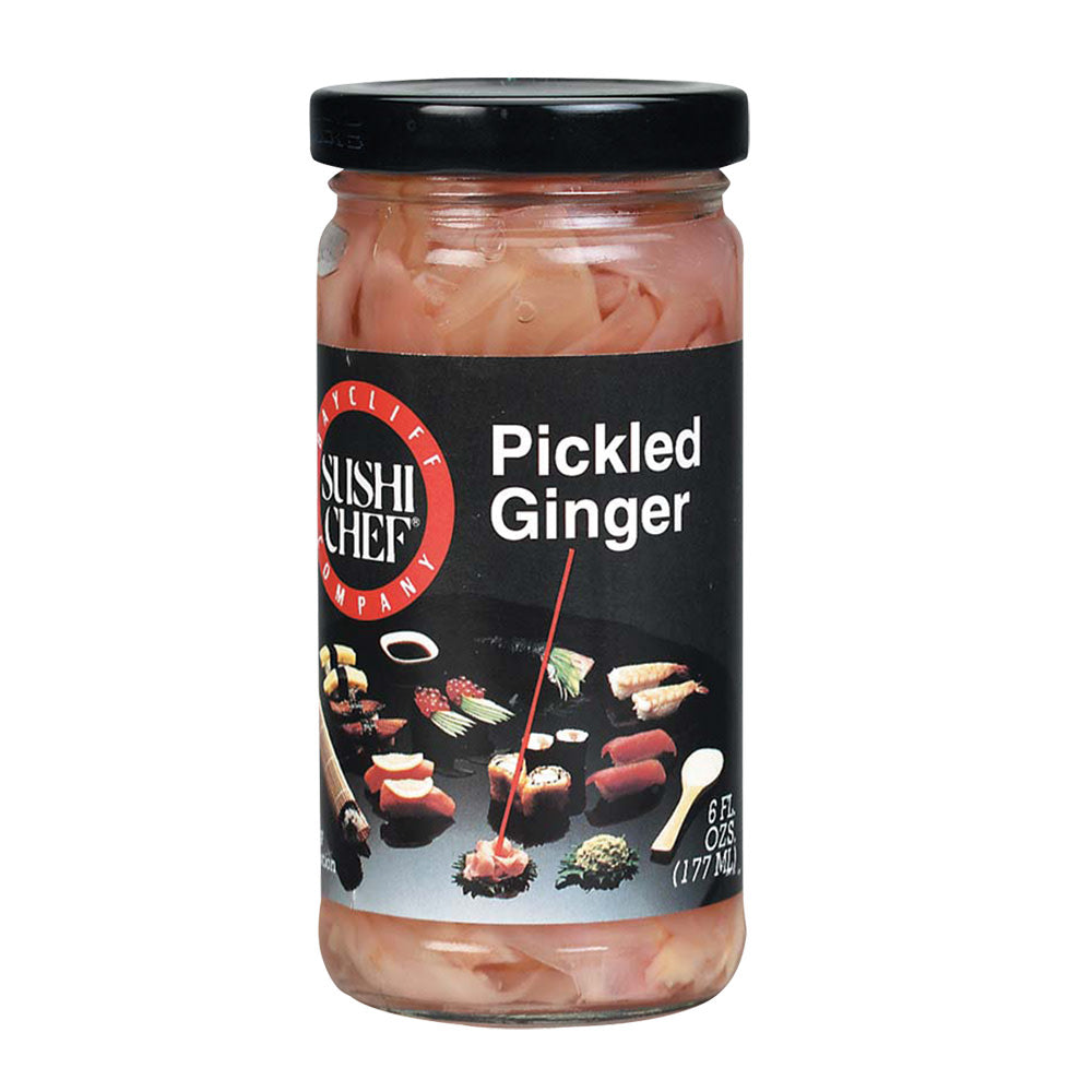Wholesale Sushi Chef Pickled Ginger 6 Oz Jar- Bulk