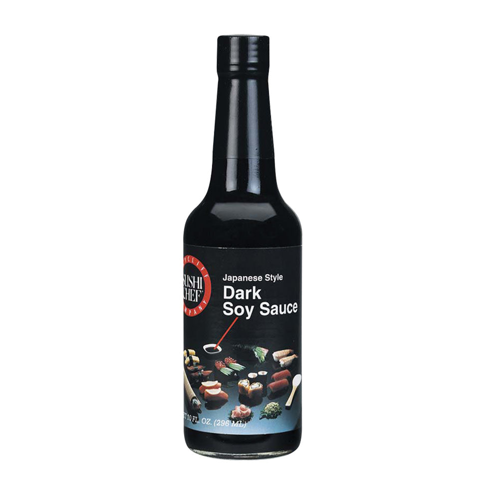 Wholesale Sushi Chef Dark Soy Sauce 10 Oz Bottle-6ct Case Bulk