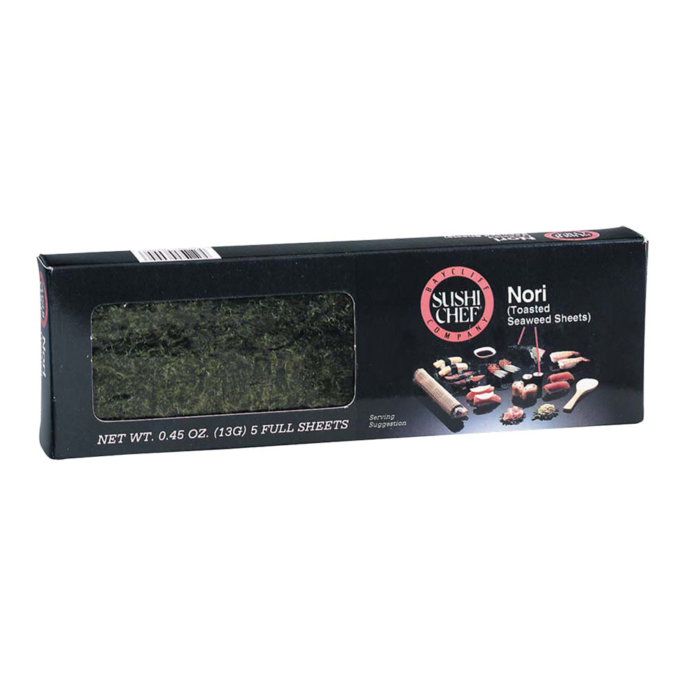 Wholesale Sushi Chef Nori Toasted Seaweed Sheets 0.45 Oz-6ct Case Bulk