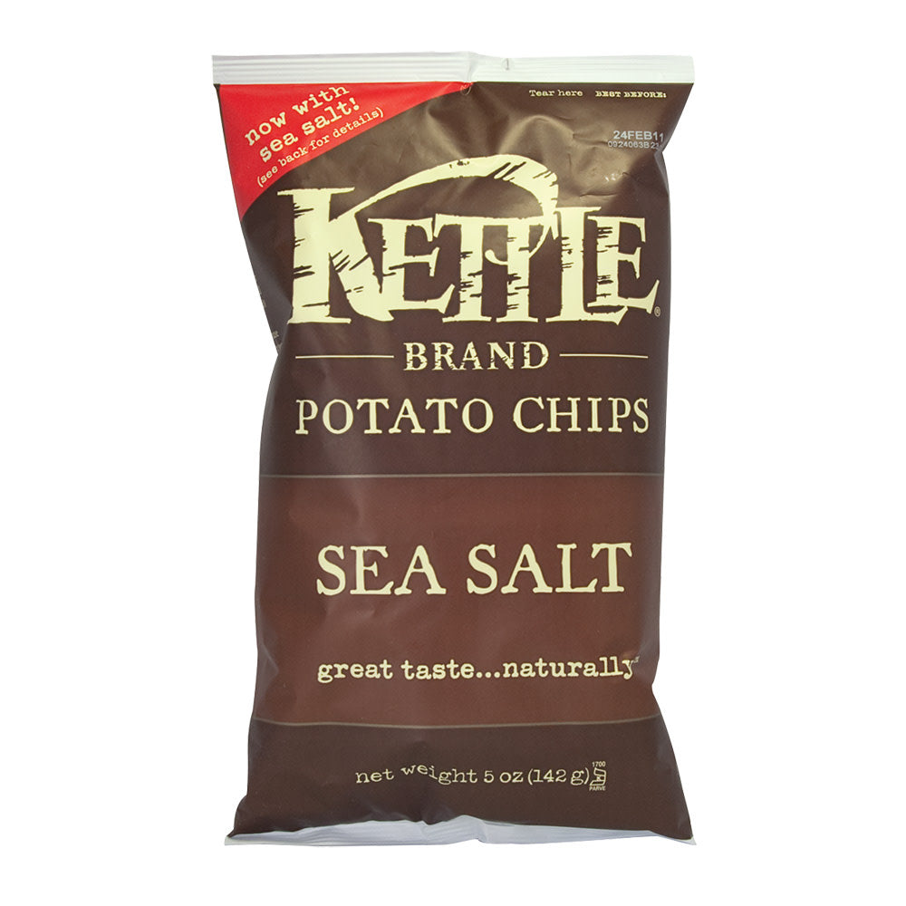 Wholesale Kettle Sea Salt Potato Chips 5 Oz Bag-15ct Case Bulk