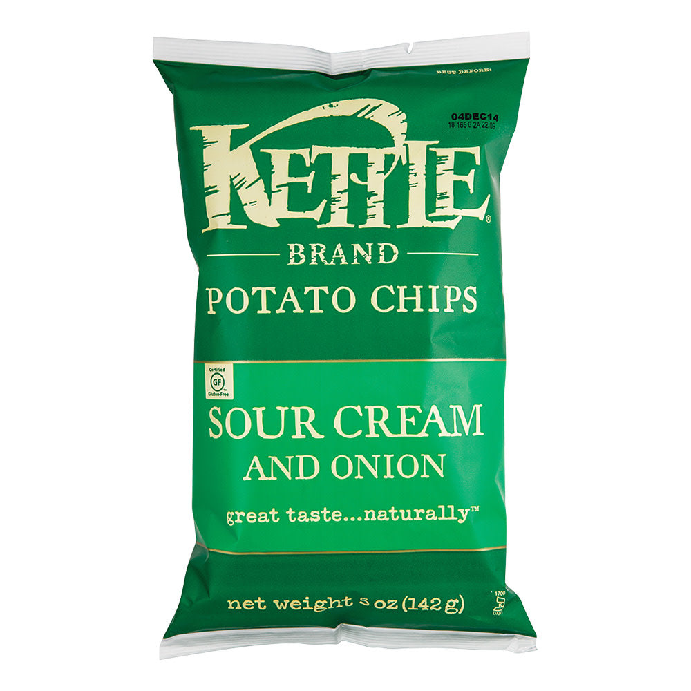 Wholesale Kettle Sour Cream And Onion Potato Chips 5 Oz Bag-15ct Case Bulk