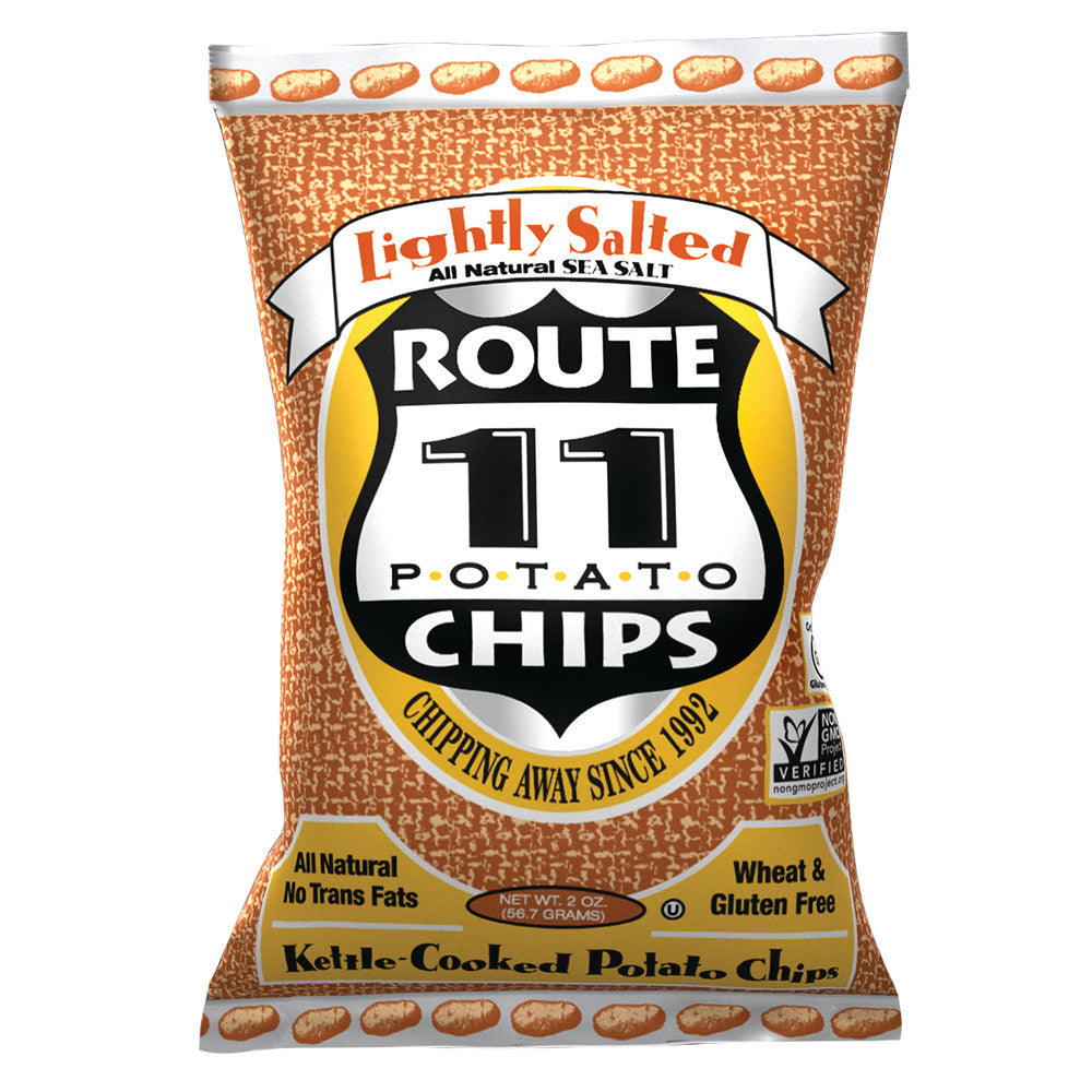 Wholesale Route 11 Lightly Salted Potato Chips 2 Oz Bag-30ct Case Bulk