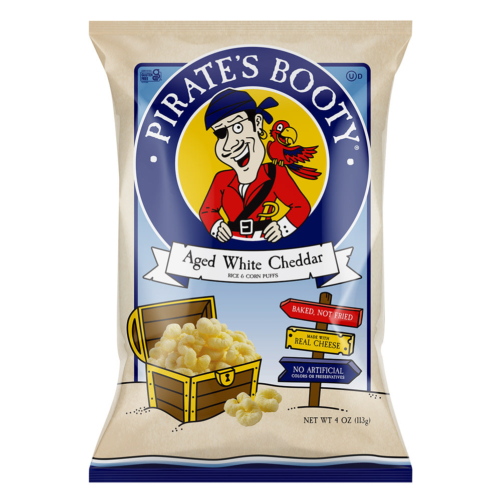 Wholesale Pirate'S Booty Aged White Cheddar 4 Oz Bag-12ct Case Bulk