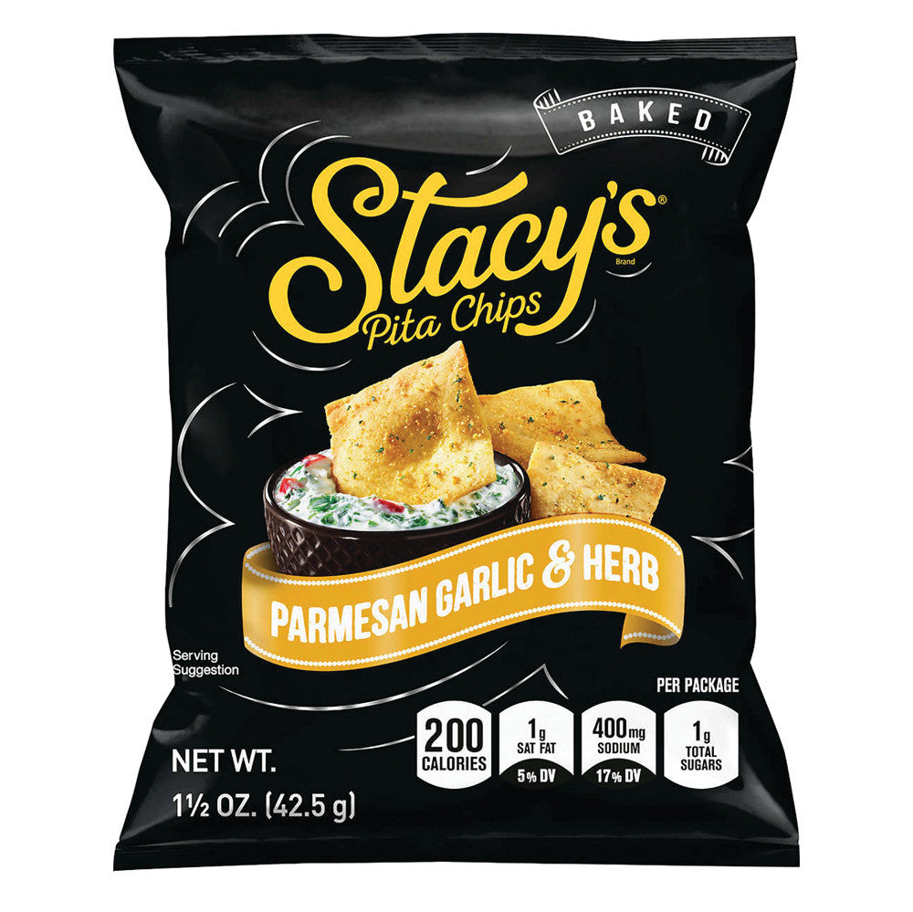 Wholesale Stacy'S Parmesan Garlic And Herb Pita Chips 1.5 Oz Bag-24ct Case Bulk