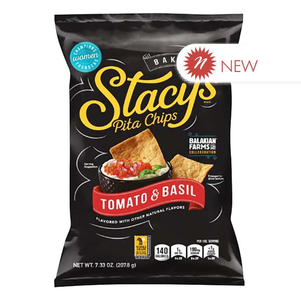 Wholesale Stacy'S - Pita Chip - Tomato & Basil - 7.33Oz- Bulk