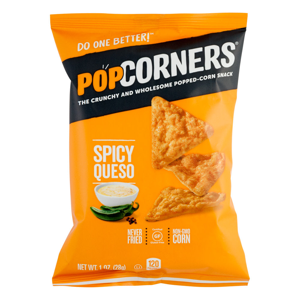 Wholesale Popcorners Spicy Queso 1 Oz Bag-40ct Case Bulk