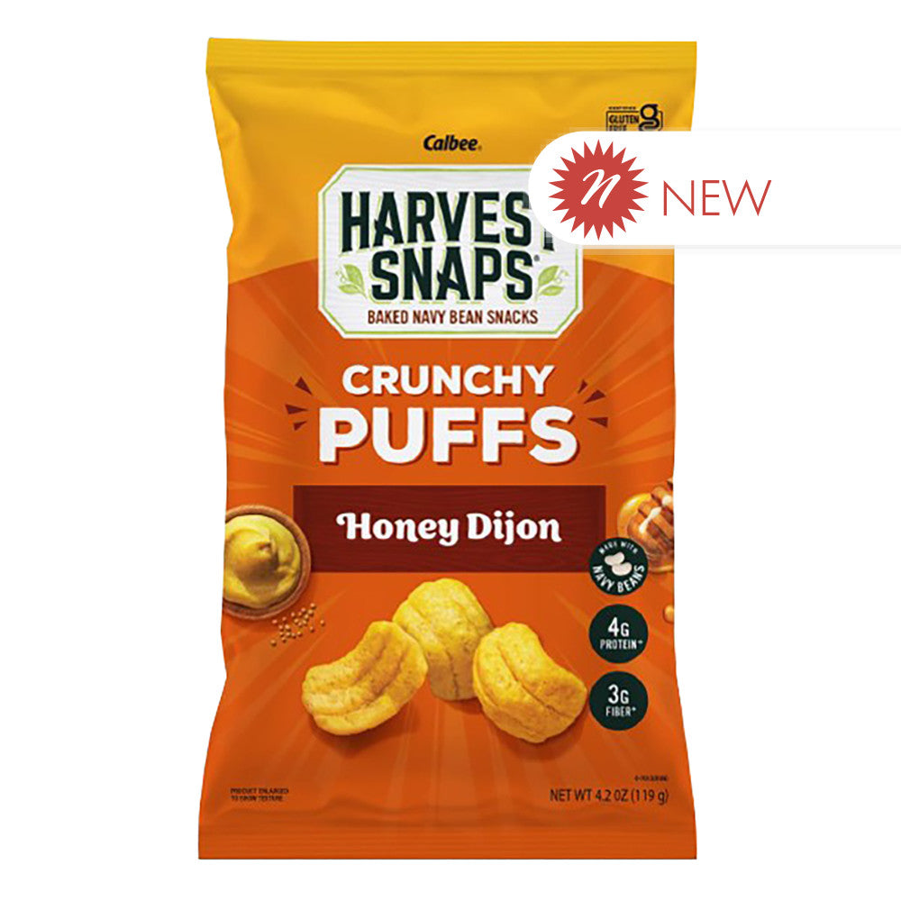 Wholesale Calbee - Harv Snaps Crunchy Puffs - Honey Dijon - 4.2Oz-6ct Case Bulk