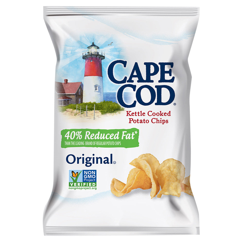 Cape Cod Reduced Fat Original Potato Chips 2 Oz Bag