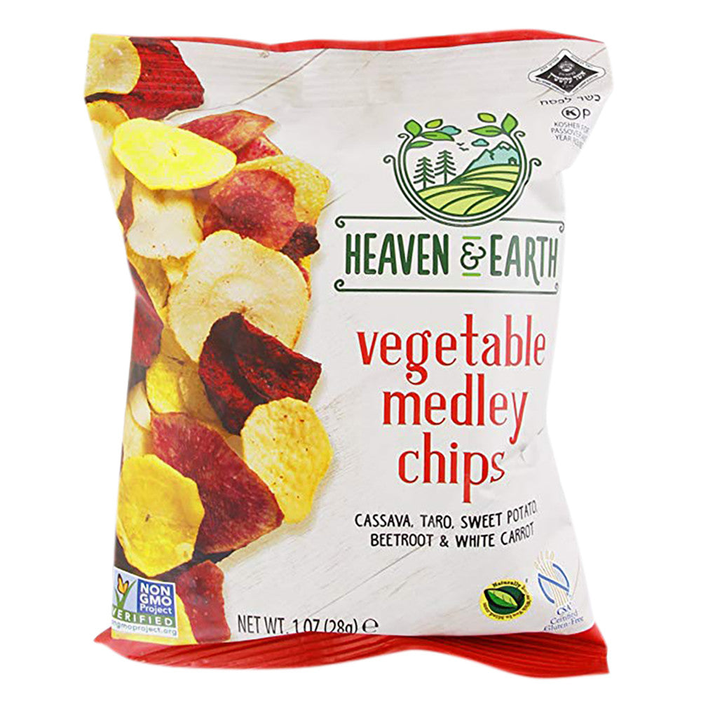 Wholesale Heaven & Earth Vegetable Medley Chips 1 Oz Bag- Bulk