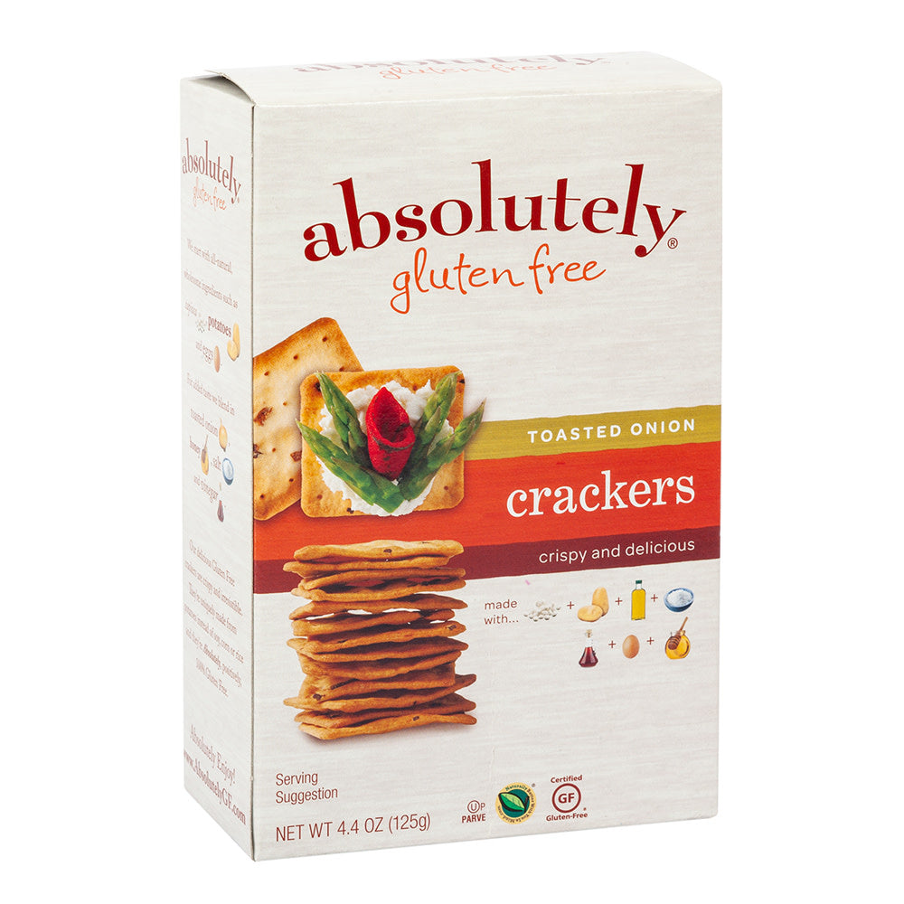 Wholesale Absolutely Gluten Free Onion Crackers 4.4 Oz Box- Bulk