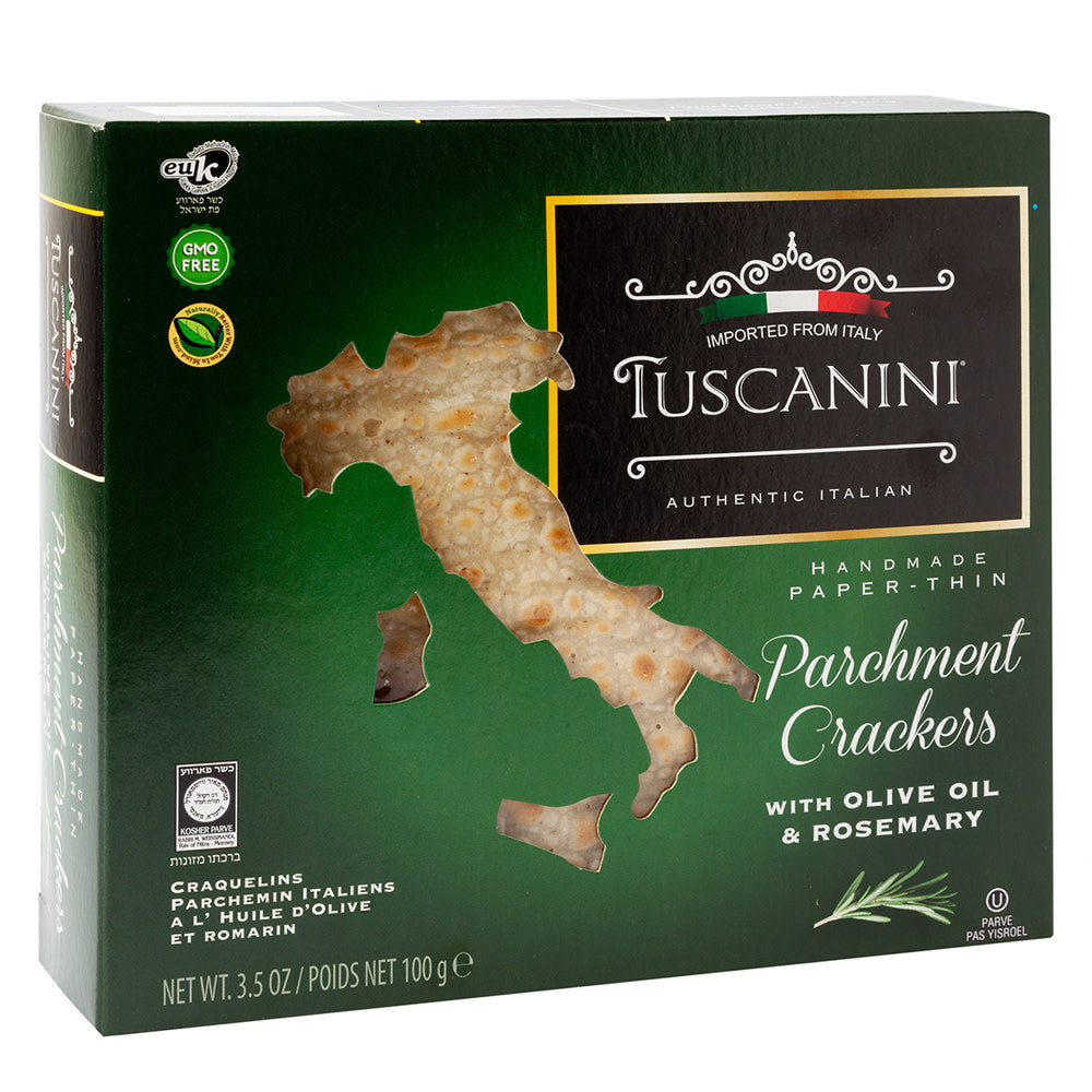 Wholesale Tuscanini Crackers With Olive Oil & Rosemary 3.5 Oz Box-10ct Case Bulk