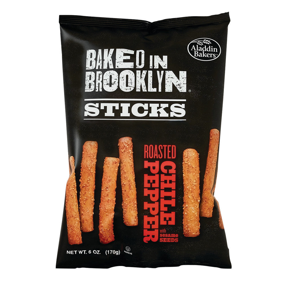 Wholesale Baked In Brooklyn Roasted Chile Pepper Sticks With Sesame Seeds 6 Oz Bag- Bulk