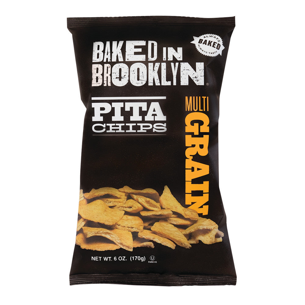 Baked In Brooklyn Multigrain Pita Chips 6 Oz Bag