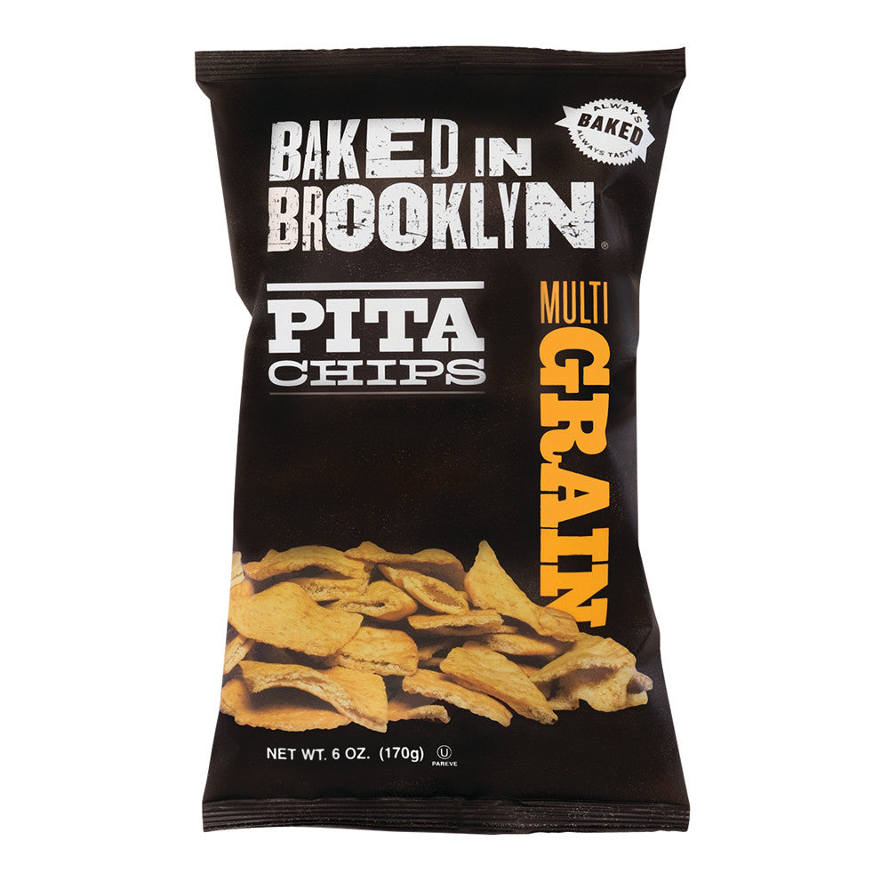 Wholesale Baked In Brooklyn Multigrain Pita Chips 6 Oz Bag- Bulk