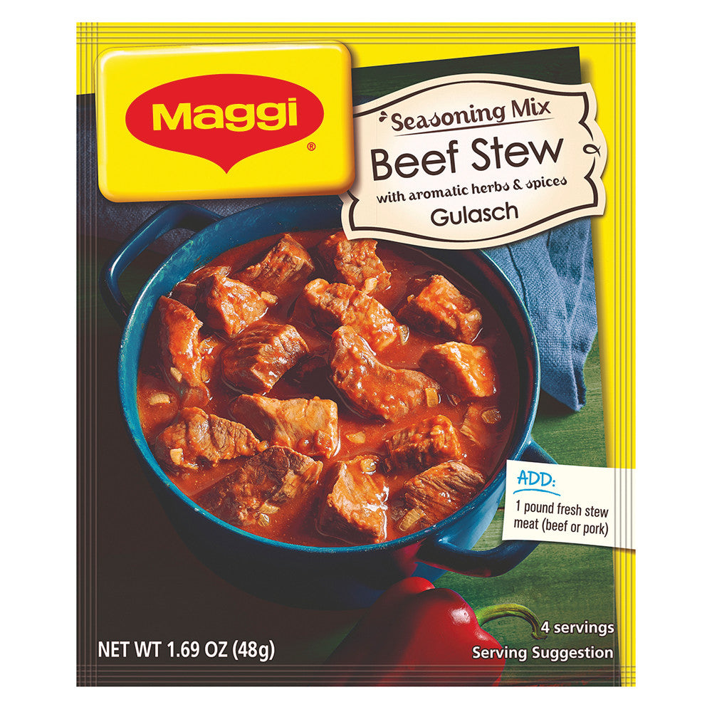 Wholesale Maggi Goulash Beef Stew Mix 1.69 Oz Pouch-17ct Case Bulk