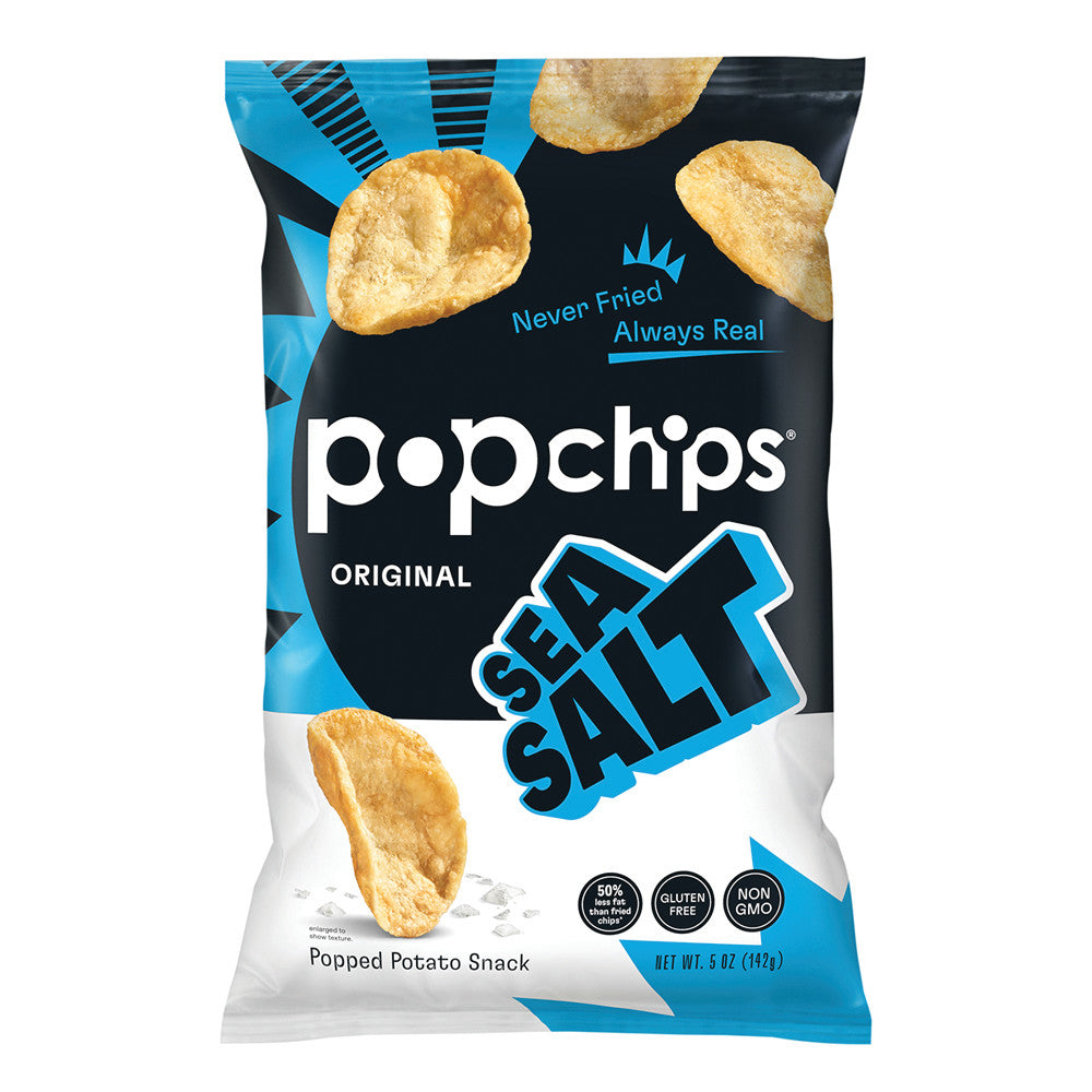 Wholesale Popchips Potato Sea Salt Chips 5 Oz Bag-12ct Case Bulk