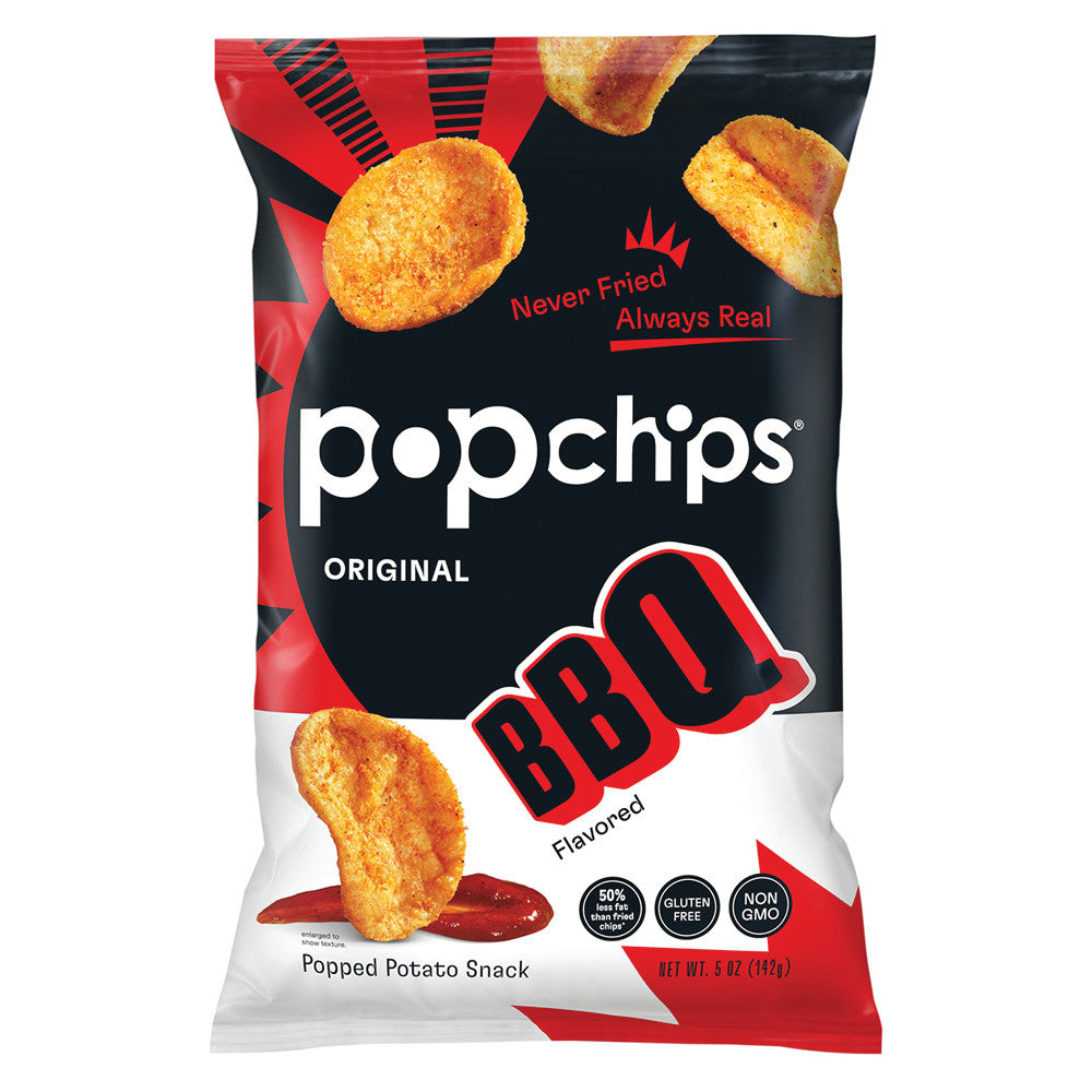 Wholesale Popchips Potato Barbeque 5 Oz Bag-12ct Case Bulk