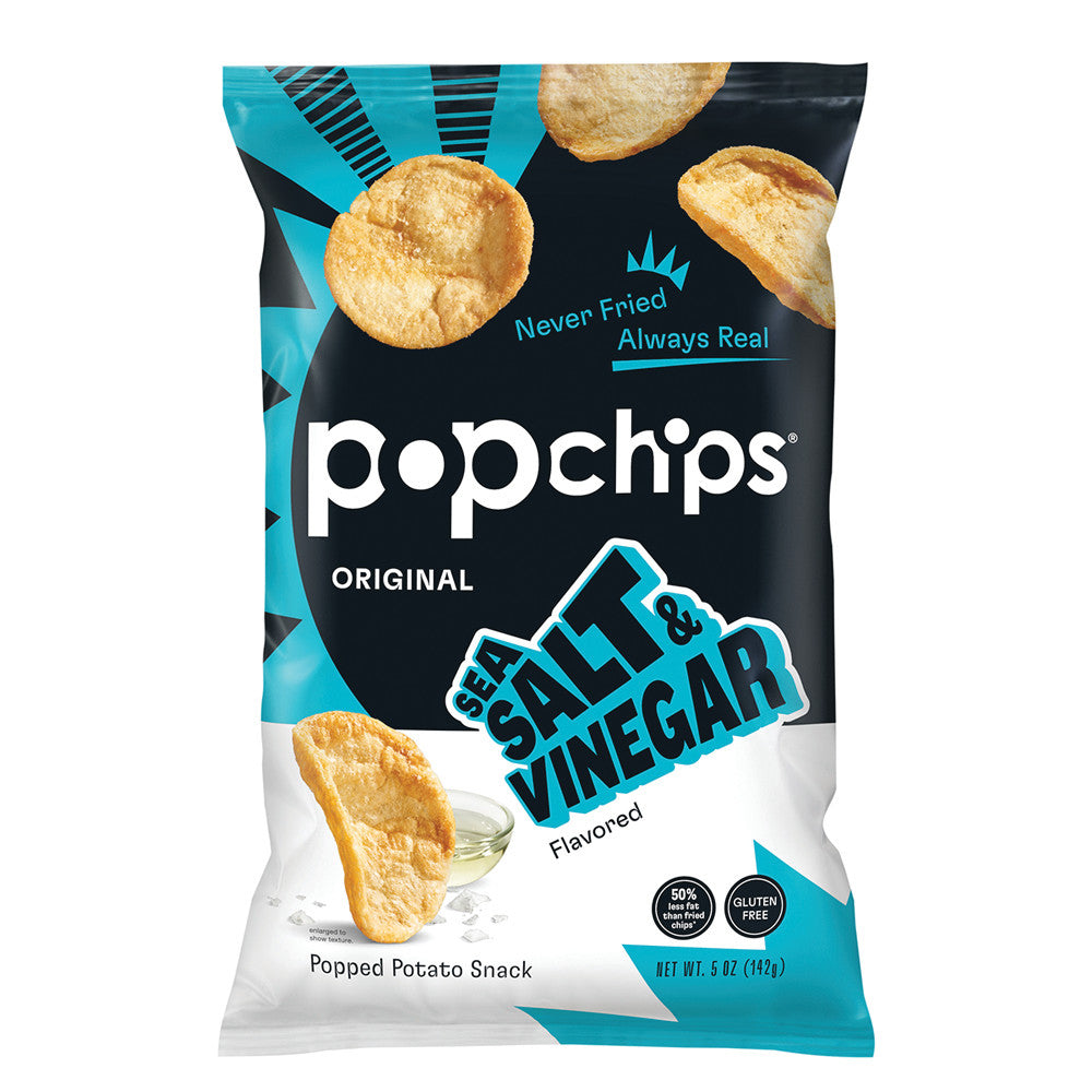 Wholesale Popchips Sea Salt And Vinegar Chips 5 Oz Bag-12ct Case Bulk