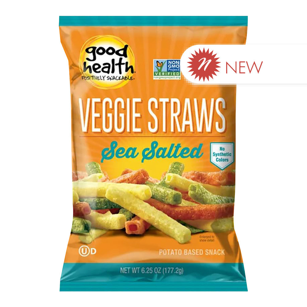 Wholesale Good Health Sea Salted Veggie Straws 6.25 Oz Bag- Bulk