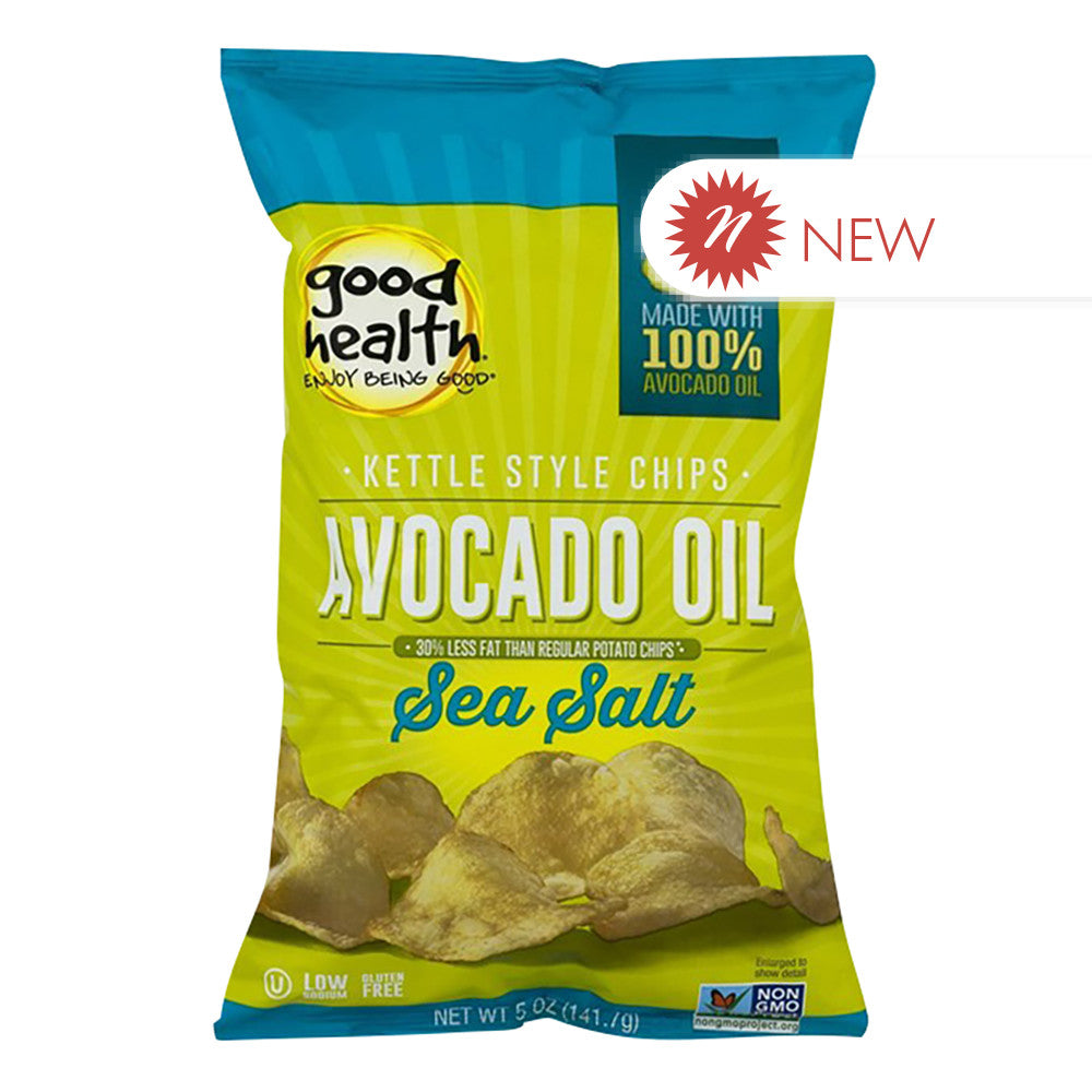 Wholesale Good Health Sea Salt Avocado Potato Chips 5 Oz Bag- Bulk