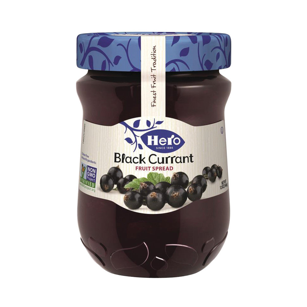 Wholesale Hero Classica Black Currant Premium Fruit Spread 12 Oz Jar-8ct Case Bulk