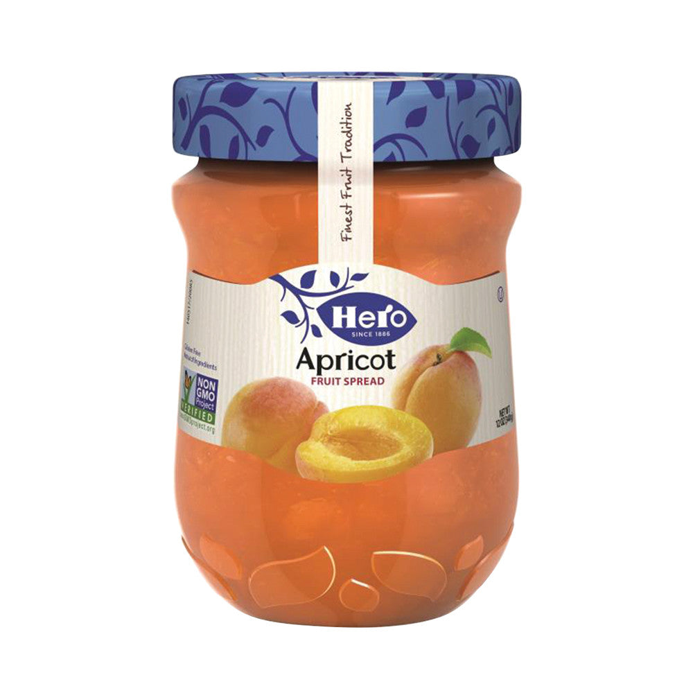 Wholesale Hero Classica Apricot Fruit Spread 12 Oz Jar-8ct Case Bulk