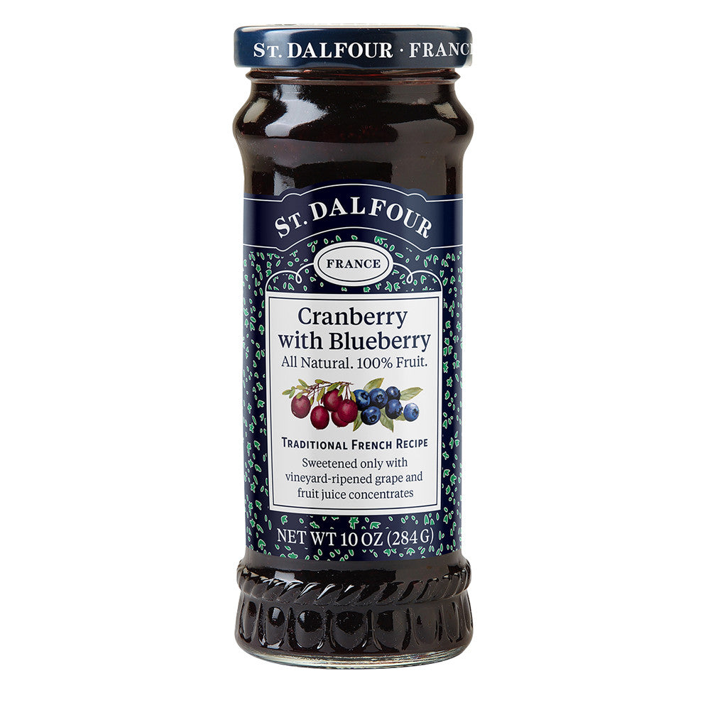 Wholesale St. Dalfour Cranberry With Blueberry Preserves 10 Oz Jar- Bulk