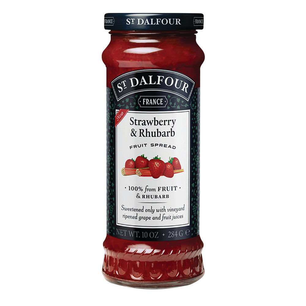 Wholesale St. Dalfour Strawberry Rhubarb Fruit Spread 10 Oz Jar- Bulk