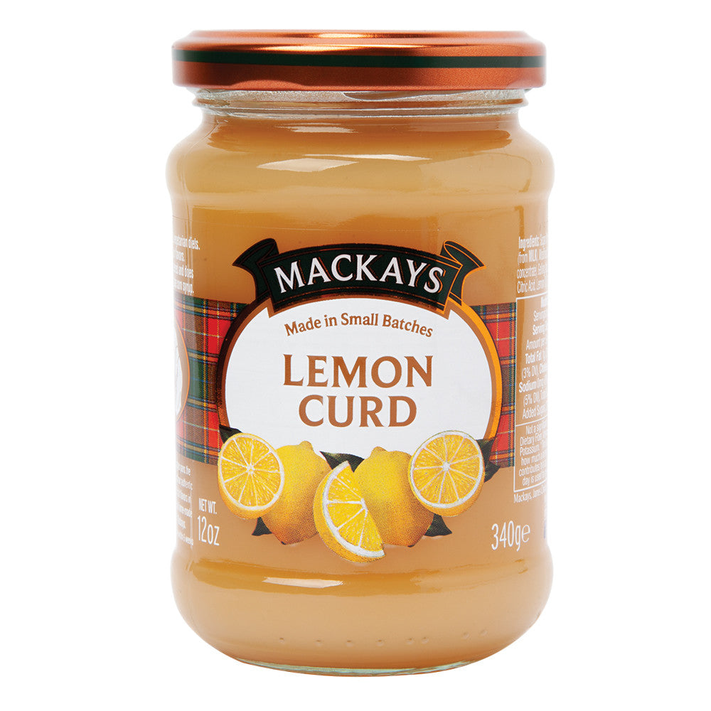 Wholesale Mackays Lemon Curd 12 Oz Jar- Bulk