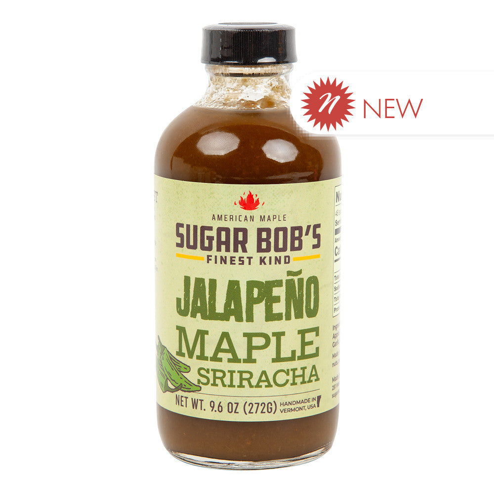 Wholesale Sugar Bob'S Jalapeno Maple Sriracha Hot Sauce 9.6 Oz Bottle- Bulk
