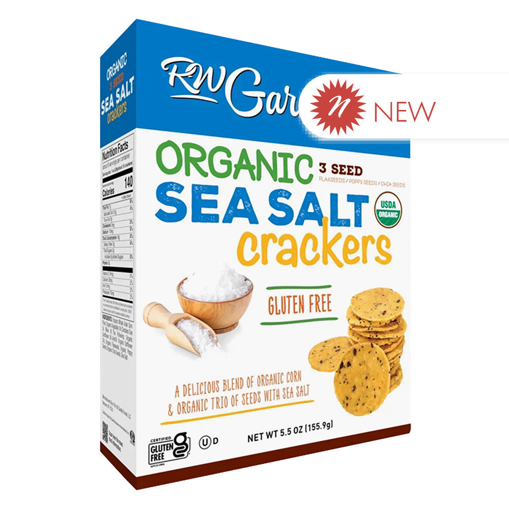 Wholesale Rw Garcia Sea Salt Crackers 5.5 Oz Box- Bulk