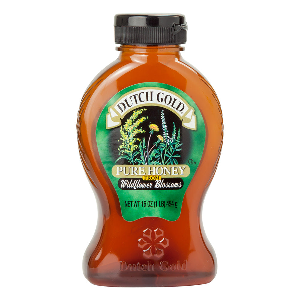 Wholesale Dutch Gold Honey From Wildflower Blossoms 16 Oz Bottle- Bulk
