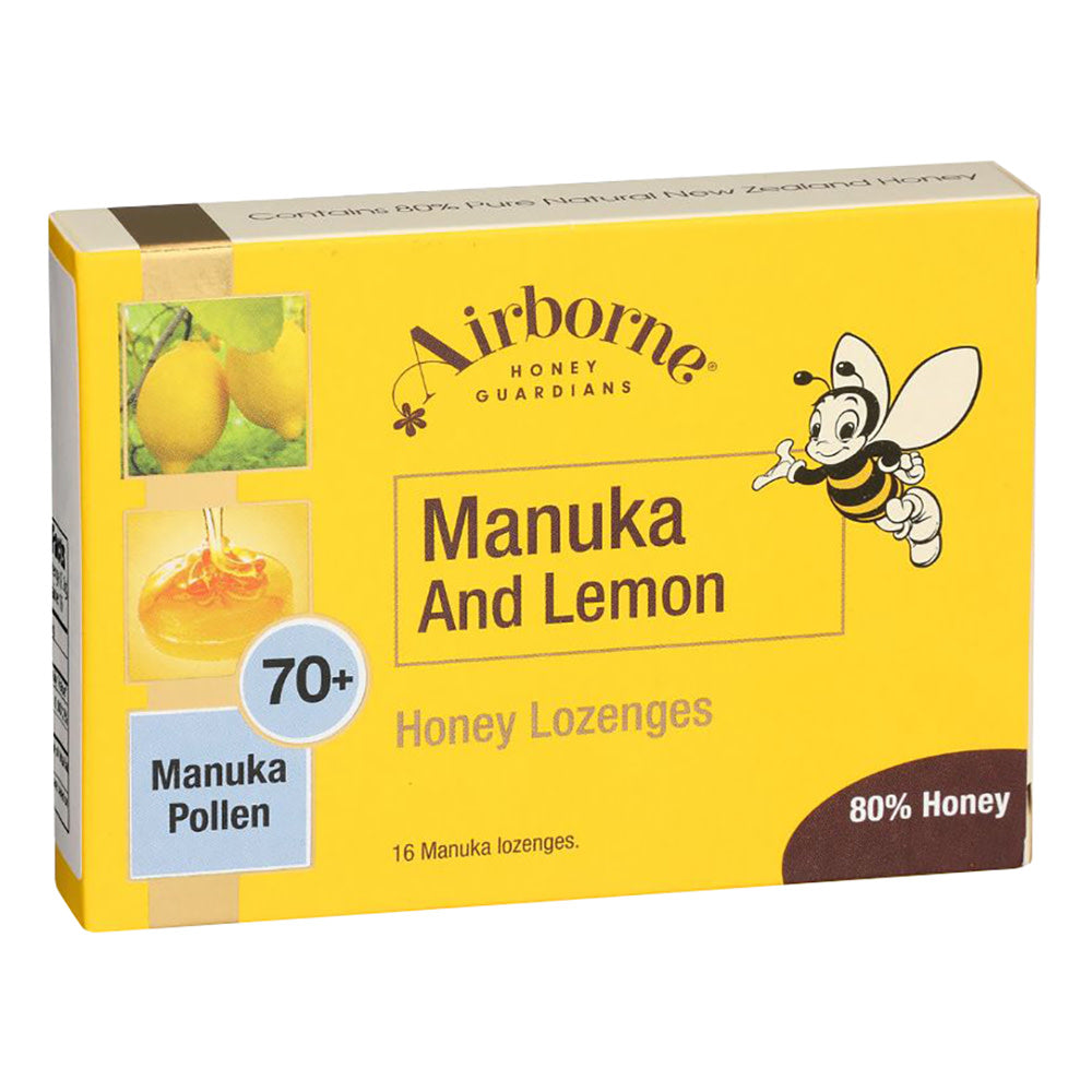 Wholesale Airborne Manuka & Lemon Lozenge 1.58 Oz Box-12ct Case Bulk