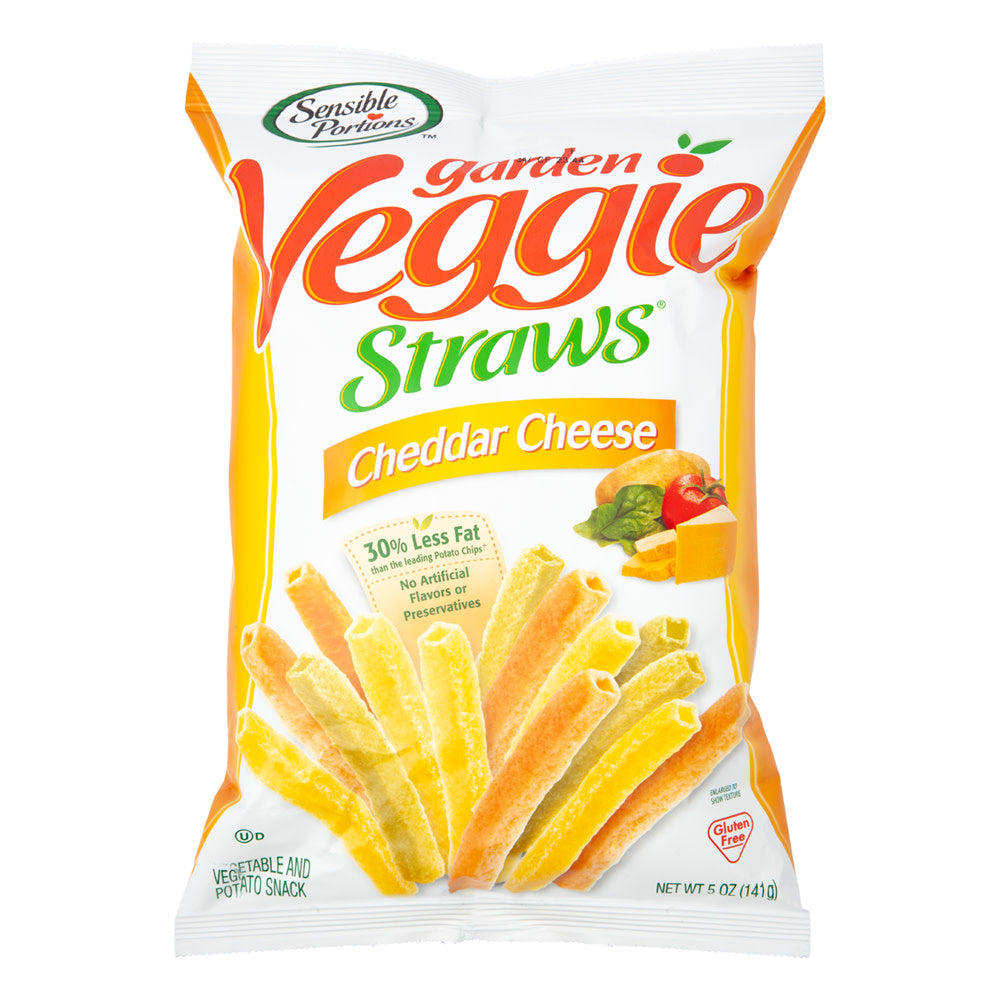 Wholesale Sensible Portions Garden Veggie Straws Cheddar Cheese 5 Oz Bag-12ct Case Bulk